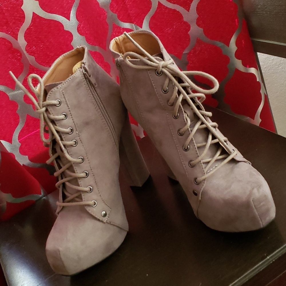 Suede Heels